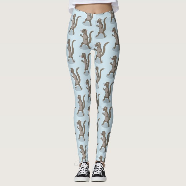 Niedliche Cartoon-Abbildung Leggings (Vorderseite)