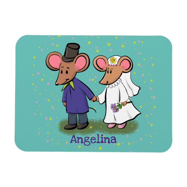 Niedliche Cartoon-Abbildung Magnet (Horizontal)