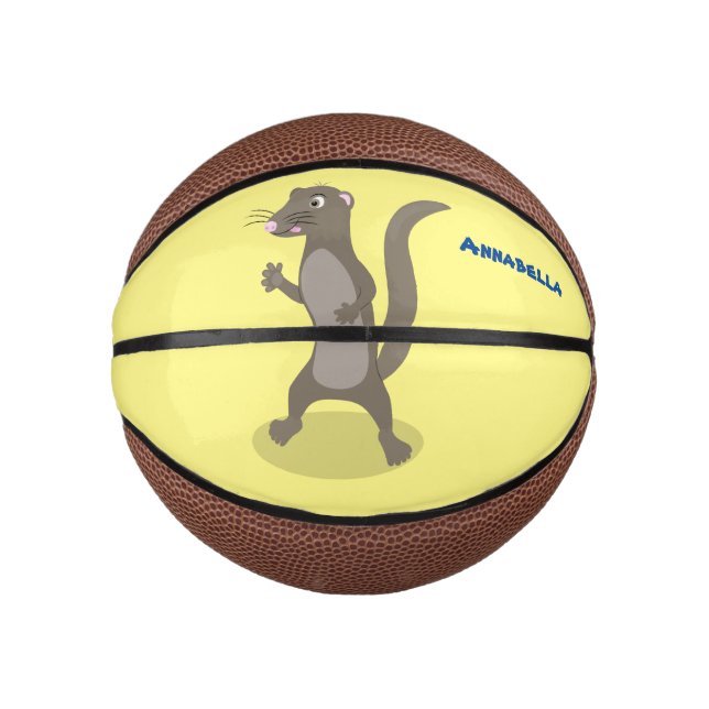 Niedliche Cartoon-Abbildung Mini Basketball (Vorderseite)