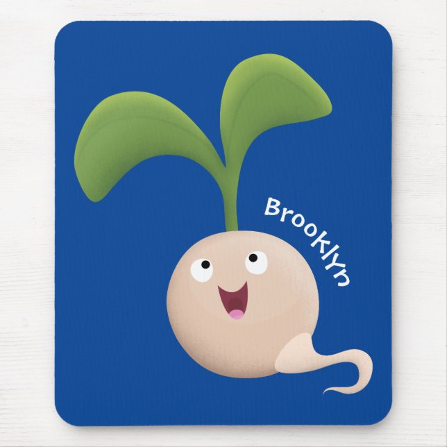 Niedliche Cartoon-Abbildung Mousepad (Vorne)