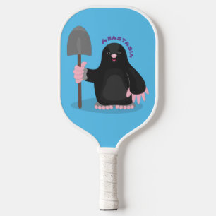 Niedliche Cartoon-Abbildung Pickleball Schläger