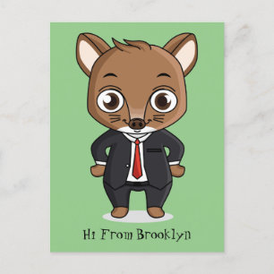 Niedliche Cartoon-Abbildung Postkarte