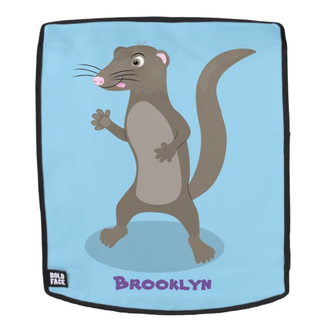 Niedliche Cartoon-Abbildung Rucksack (Abnehmbare Front)