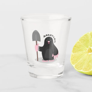 Niedliche Cartoon-Abbildung Schnapsglas