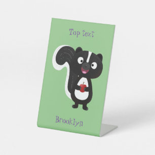 Niedliche Cartoon-Abbildung Sockelschild