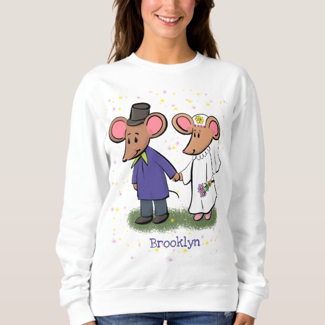 Niedliche Cartoon-Abbildung Sweatshirt (Vorderseite)