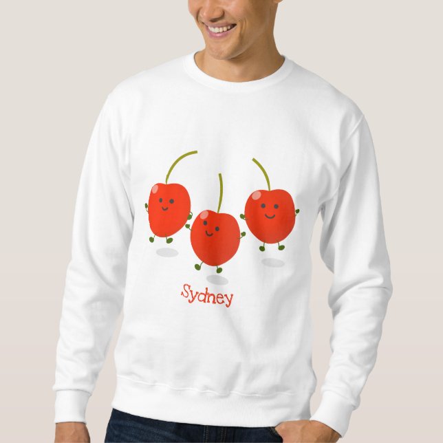 Niedliche Cartoon-Abbildung Sweatshirt (Vorderseite)