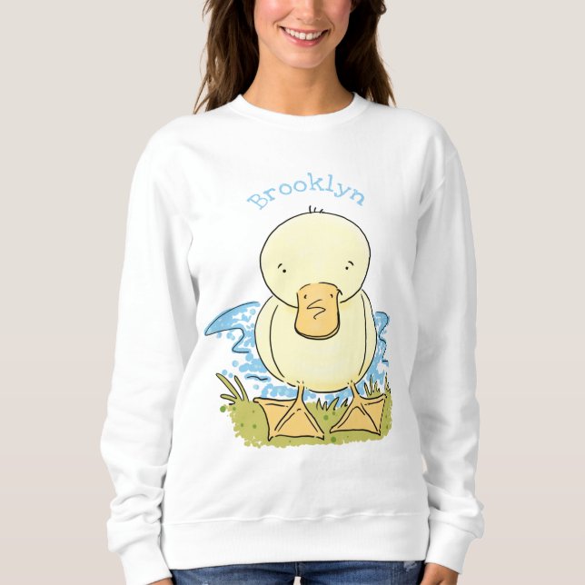 Niedliche Cartoon-Abbildung Sweatshirt (Vorderseite)
