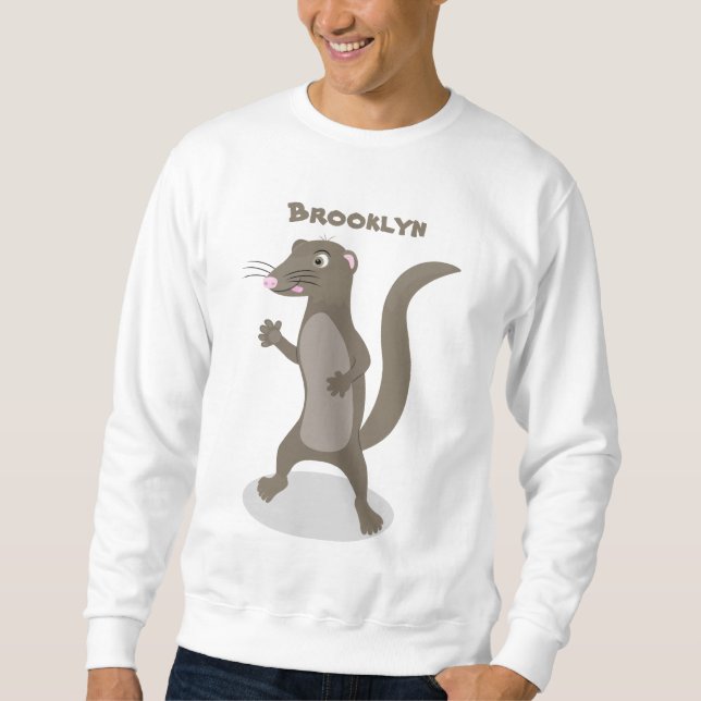 Niedliche Cartoon-Abbildung Sweatshirt (Vorderseite)