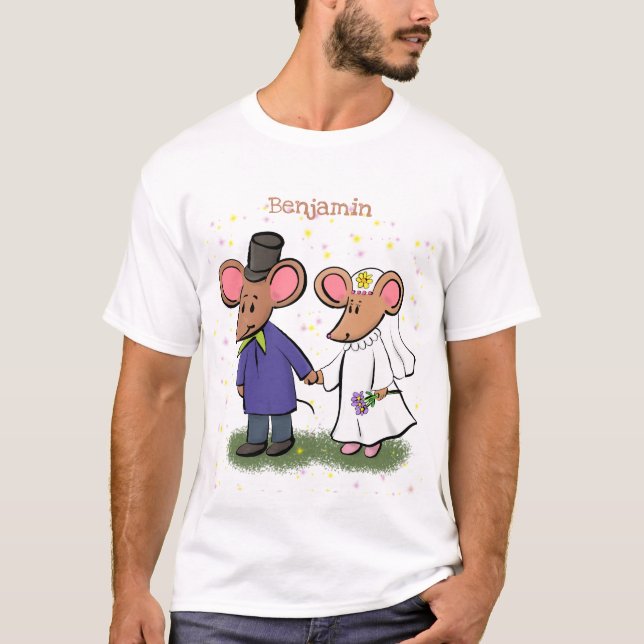 Niedliche Cartoon-Abbildung T-Shirt (Vorderseite)