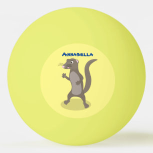 Niedliche Cartoon-Abbildung Tischtennisball