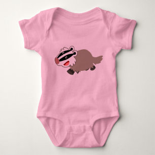 Niedliche Cartoon-Dachs-Baby-Kleidung Baby Strampler