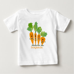 Niedliche Cartoon-Darstellung des Carrot-Quartetts Baby T-shirt