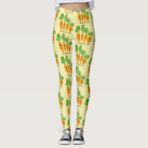 Niedliche Cartoon-Darstellung des Carrot-Quartetts Leggings