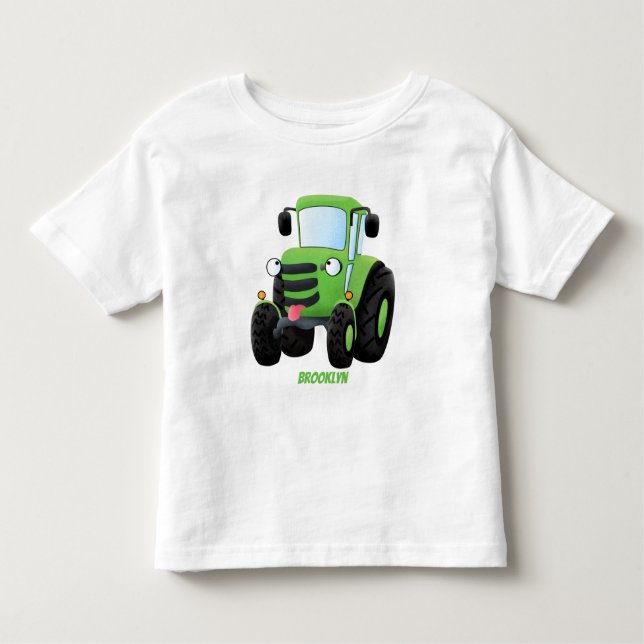 Niedliche Cartoon-Darstellung des Happy Farm Kleinkind T-shirt (Vorderseite)