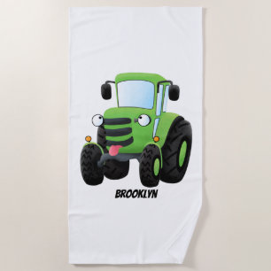 Niedliche Cartoon-Darstellung des Happy Farm Strandtuch