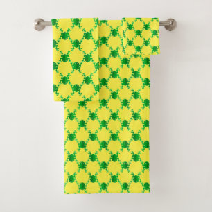 Niedliche Cartoon-Frösche Badhandtuch Set