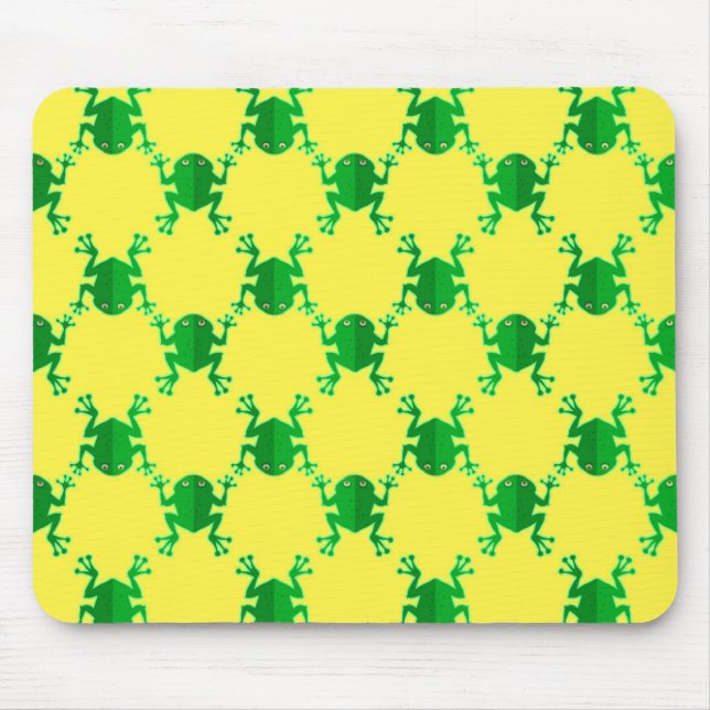 Niedliche Cartoon-Frösche Mousepad (Vorne)