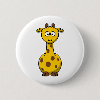 Niedliche Cartoon-Giraffe Button