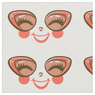 niedliche Cartoon Girl-Puppenkleidung mit Brillenk Stoff