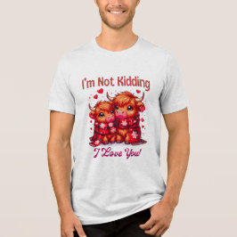 Niedliche Cartoon Hochlandkuh Tri-Blend Shirt