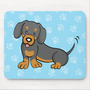 Niedliche Cartoon-HundeDackel Mousepad