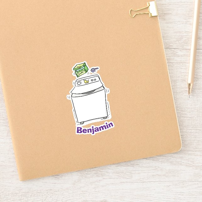 Niedliche Cartoon-Illustration Aufkleber (Notizbuch)