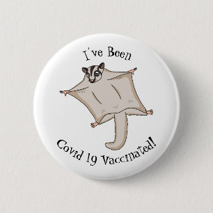Niedliche Cartoon-Illustration Button