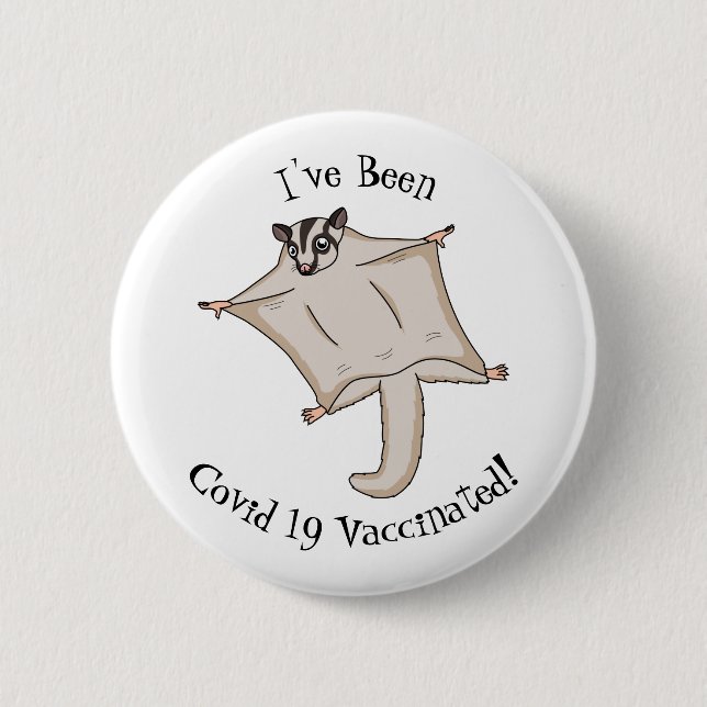 Niedliche Cartoon-Illustration Button (Vorderseite)