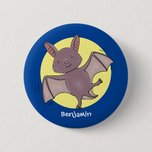 Niedliche Cartoon-Illustration Button