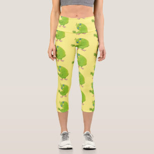 Niedliche Cartoon-Illustration Capri Leggings