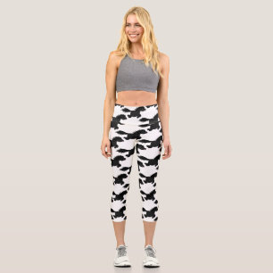 Niedliche Cartoon-Illustration Capri Leggings