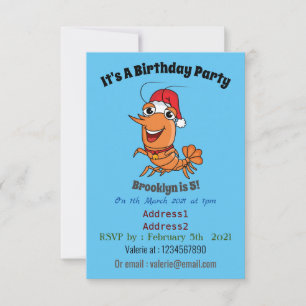 Niedliche Cartoon-Illustration Einladung