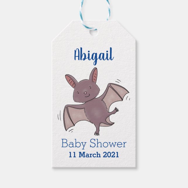 Niedliche Cartoon-Illustration Geschenkanhänger (Vorderseite)