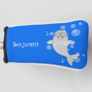 Niedliche Cartoon-Illustration Golf Headcover