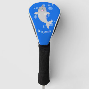 Niedliche Cartoon-Illustration Golf Headcover