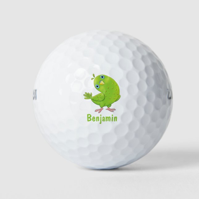 Niedliche Cartoon-Illustration Golfball (Vorderseite)