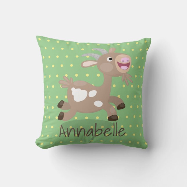 Niedliche Cartoon-Illustration Kissen (Vorderseite)