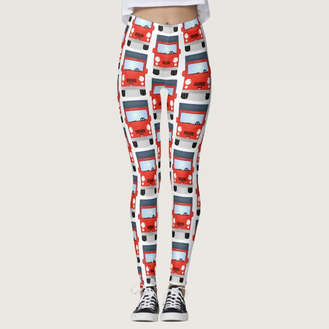Niedliche Cartoon-Illustration Leggings (Vorderseite)