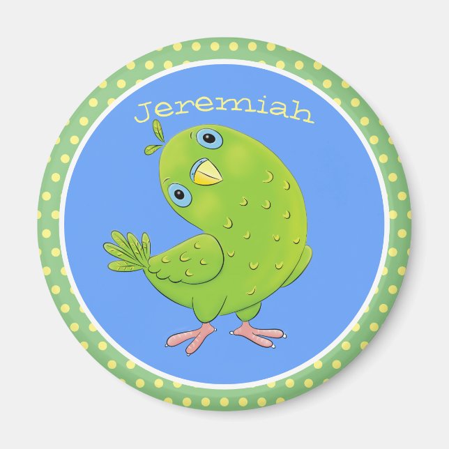 Niedliche Cartoon-Illustration Magnet (Vorne)