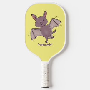 Niedliche Cartoon-Illustration Pickleball Schläger