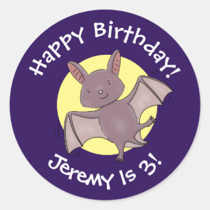 Niedliche Cartoon-Illustration Runder Aufkleber