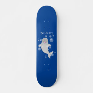 Niedliche Cartoon-Illustration Skateboard