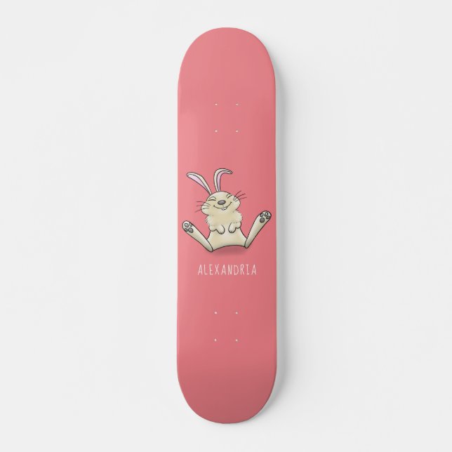 Niedliche Cartoon-Illustration Skateboard (Vorne)