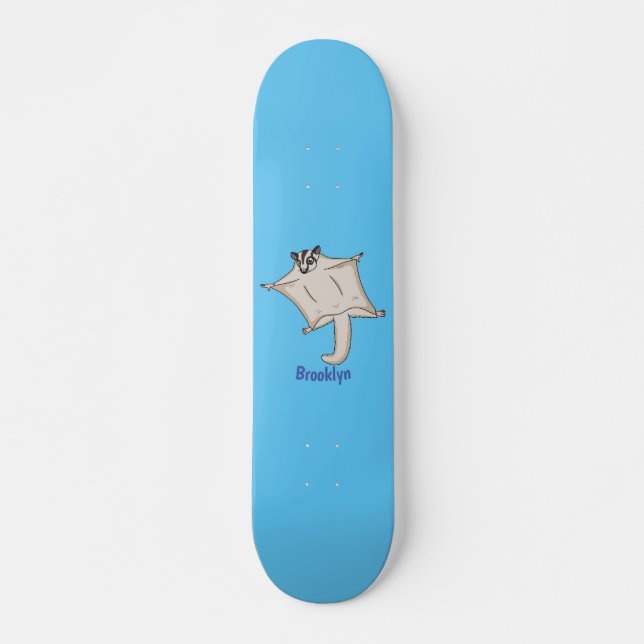 Niedliche Cartoon-Illustration Skateboard (Vorne)