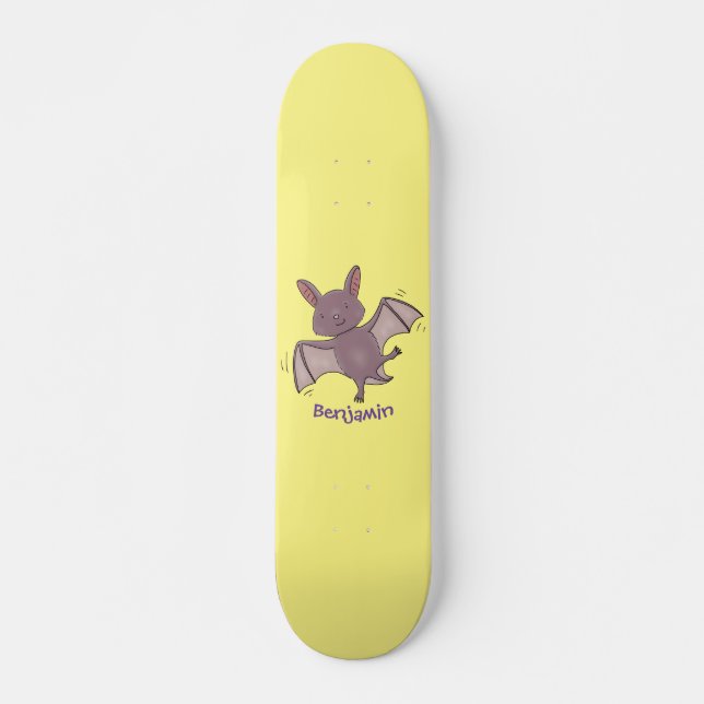 Niedliche Cartoon-Illustration Skateboard (Vorne)