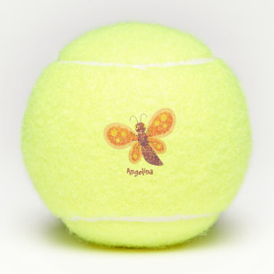 Niedliche Cartoon-Illustration Tennisbälle