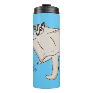 Niedliche Cartoon-Illustration Thermosbecher