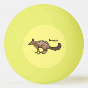 Niedliche Cartoon-Illustration Tischtennisball