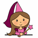 Niedliche Cartoon-Klipp-Kunst-Prinzessin in einem Freistehende Fotoskulptur<br><div class="desc">Der Klippkunst der feenhaften Geschichte des Cartoon brünette Prinzessin in einem rosa Kleid,  das einen magischen Wand hält.</div>
